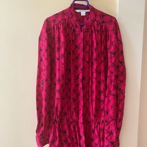 Diane Von Furstenberg long-sleeve mini dress